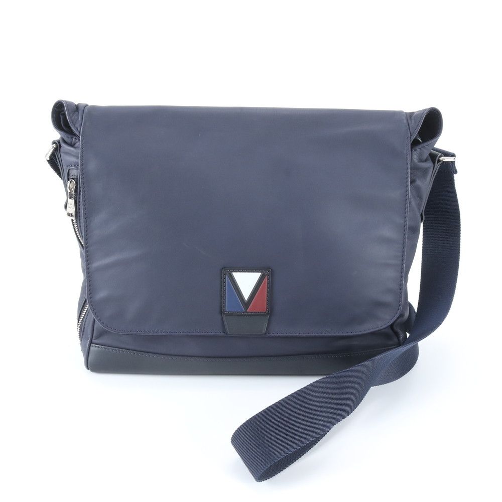 Louis Vuitton Line Cross Leather Shoulder Bag Crossbody Messenger Business