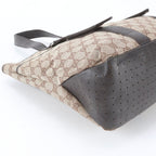 Gucci GG Canvas Leather Tote Shoulder Business Document — view 6