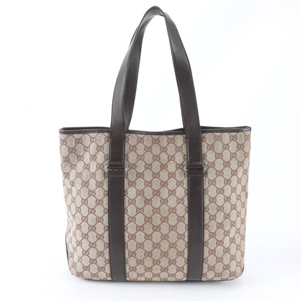Gucci GG Canvas Leather Tote Shoulder Business Document — view 3