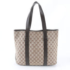 Gucci GG Canvas Leather Tote Shoulder Business Document — view 3