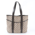 Gucci GG Canvas Leather Tote Shoulder Business Document