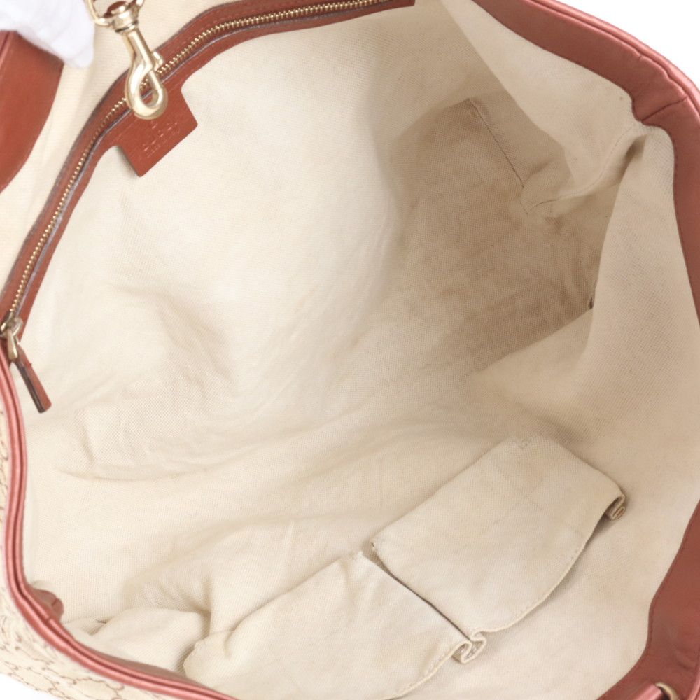 Gucci GG Canvas Heart Bit Leather Tote Shoulder — view 7