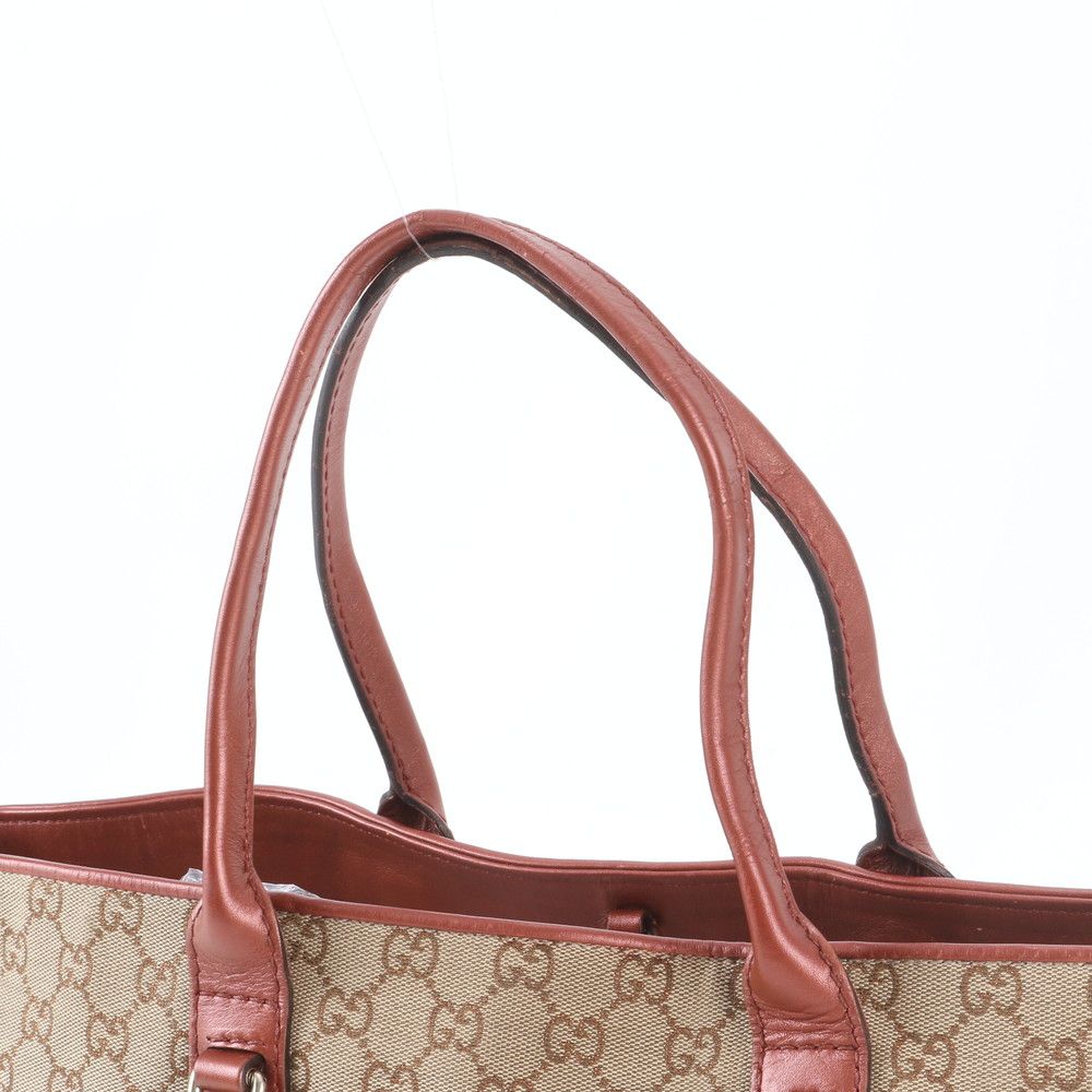 Gucci GG Canvas Heart Bit Leather Tote Shoulder — view 2