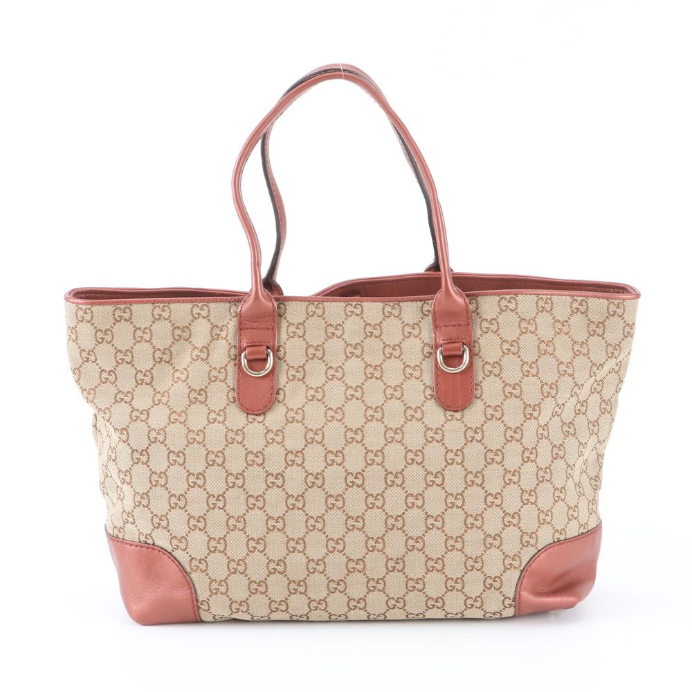 Gucci GG Canvas Heart Bit Leather Tote Shoulder — view 3