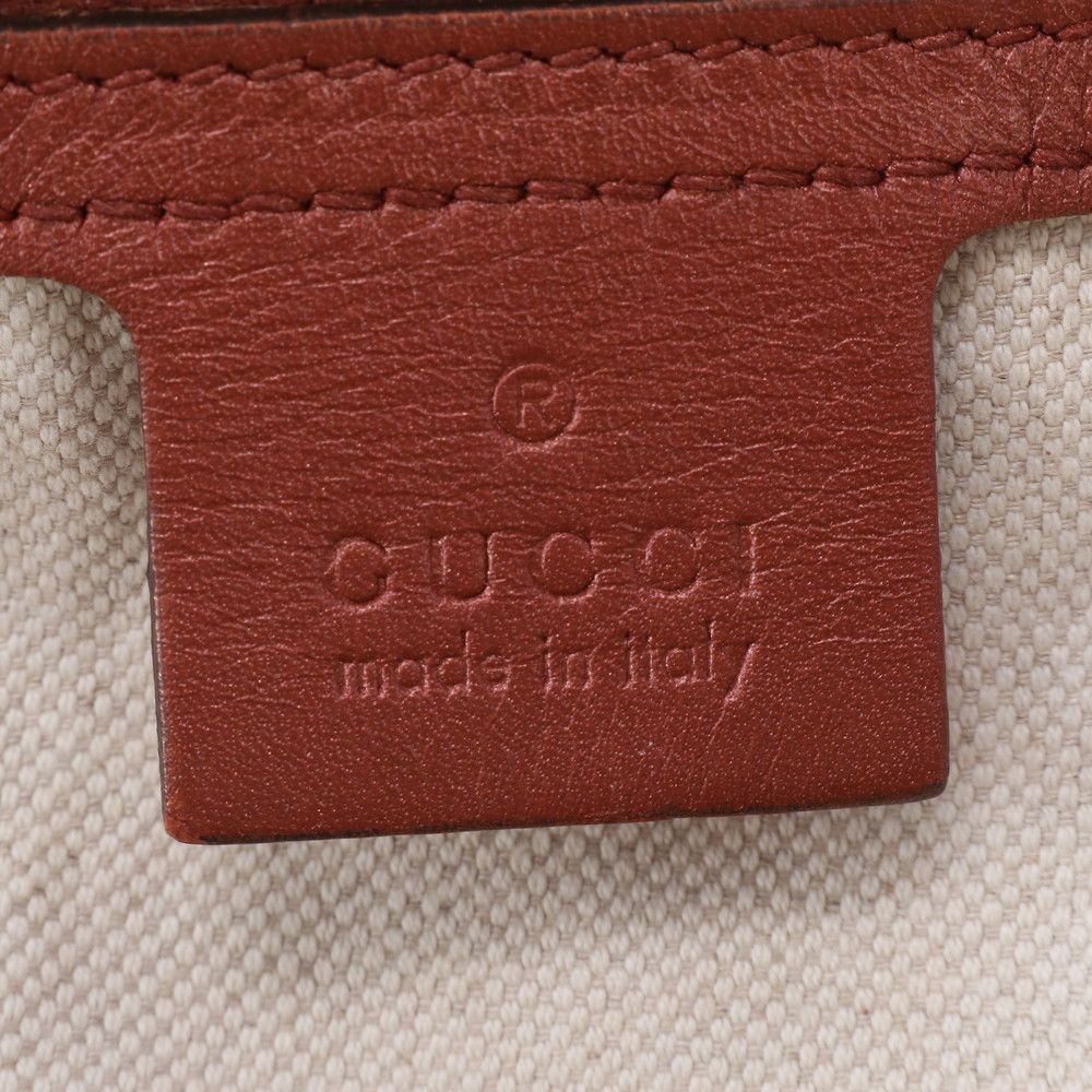 Gucci GG Canvas Heart Bit Leather Tote Shoulder — view 8