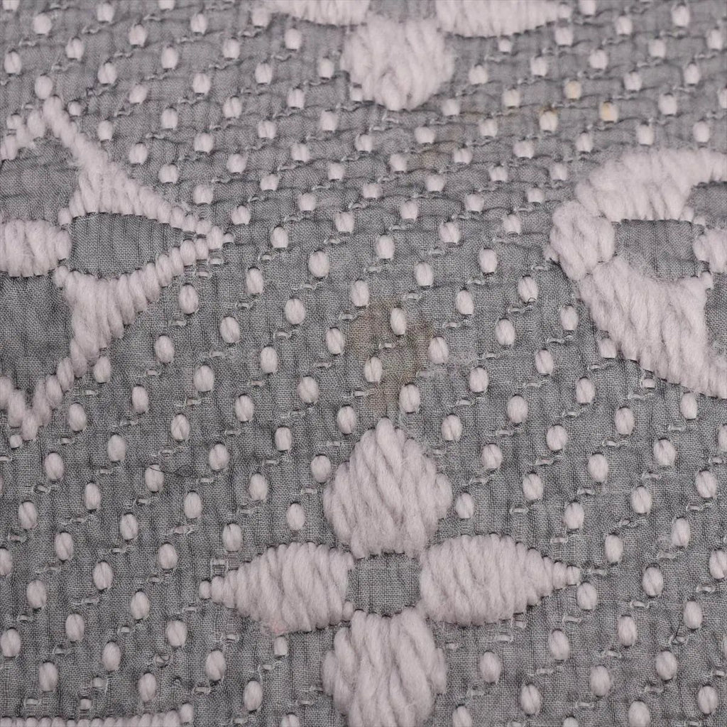 Louis Vuitton Monogram Echarpe Logo Mania Scarf Silk Fringe Gray — view 4