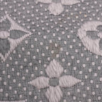 Louis Vuitton Monogram Echarpe Logo Mania Scarf Silk Fringe Gray — view 4
