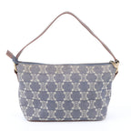 Celine Macadam Triomphe Leather Canvas Handbag Tote — view 3