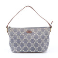 Celine Macadam Triomphe Leather Canvas Handbag Tote