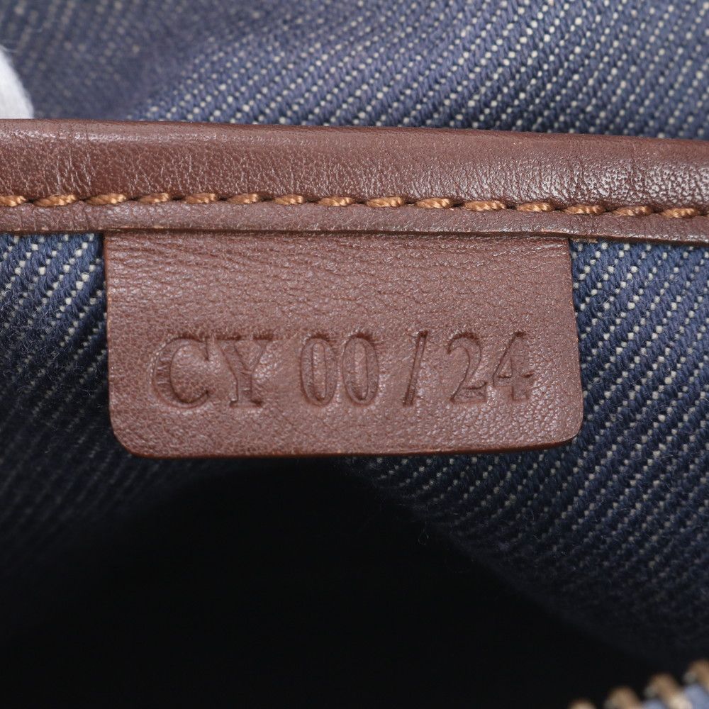 Celine Macadam Triomphe Leather Canvas Handbag Tote — view 9
