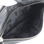 Gucci Crest Leather Shoulder Bag Crossbody Messenger Black — view 9