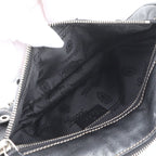 Gucci Crest Leather Shoulder Bag Crossbody Messenger Black — view 8
