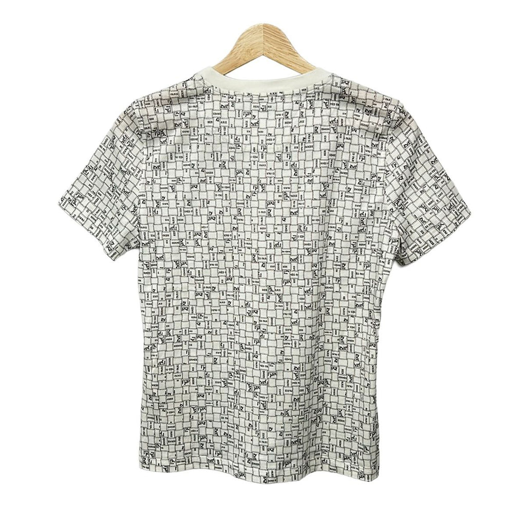Hermes Short Sleeve T-Shirt 38 M White Black — view 2