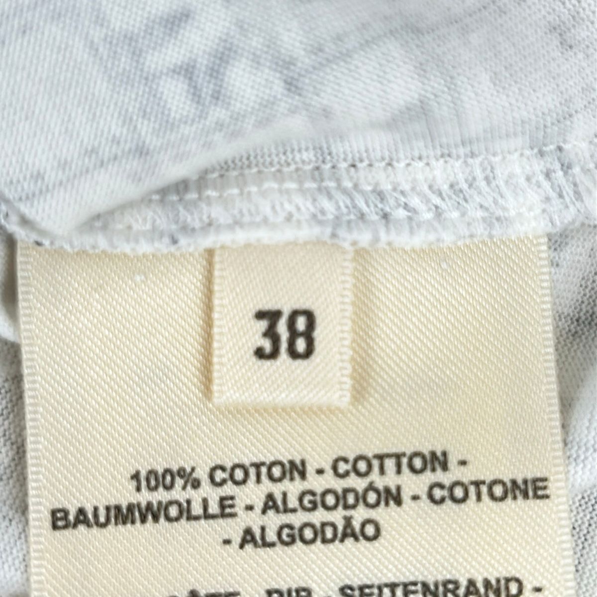 Hermes Short Sleeve T-Shirt 38 M White Black — view 5