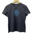 Hermes Short Sleeve T-Shirt 40 M Dark Navy Blue Multi Crew Neck Cartouche