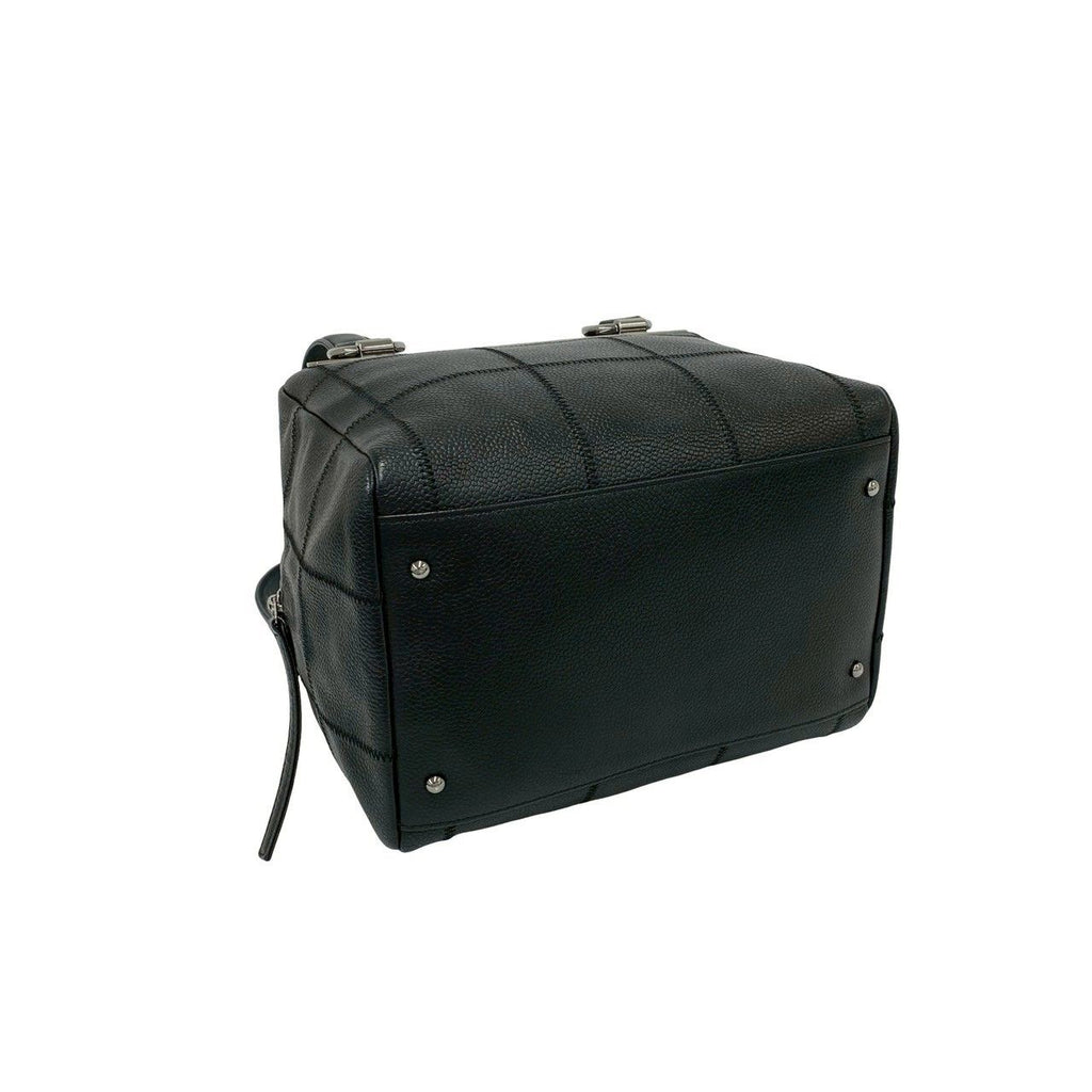 Chanel And Choco Bar Caviar Leather Shoulder Bag Black — view 7