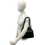 Chanel And Choco Bar Caviar Leather Shoulder Bag Black — view 2