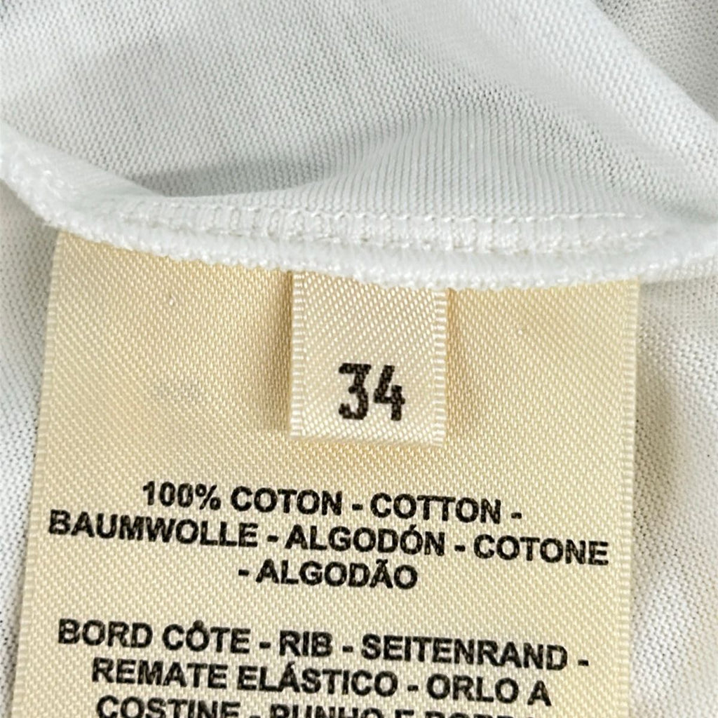 Hermes Short Sleeve T-Shirt 34 S White Dark Gray Yellow Crew Neck Palfuroire — view 5