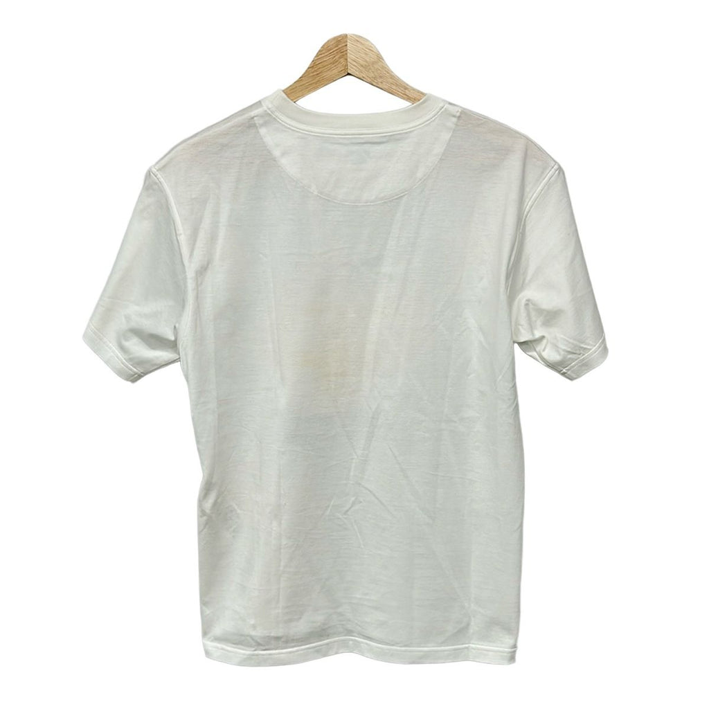 Hermes Short Sleeve T-Shirt 34 S White Dark Gray Yellow Crew Neck Palfuroire — view 2