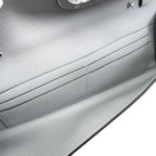 Hermes Shoulder Bag Wallet Maillon Toe Go Veau Epsom Blue Glacier Gray Silver — view 8