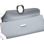 Hermes Shoulder Bag Wallet Maillon Toe Go Veau Epsom Blue Glacier Gray Silver — view 6
