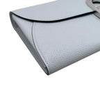 Hermes Shoulder Bag Wallet Maillon Toe Go Veau Epsom Blue Glacier Gray Silver — view 3