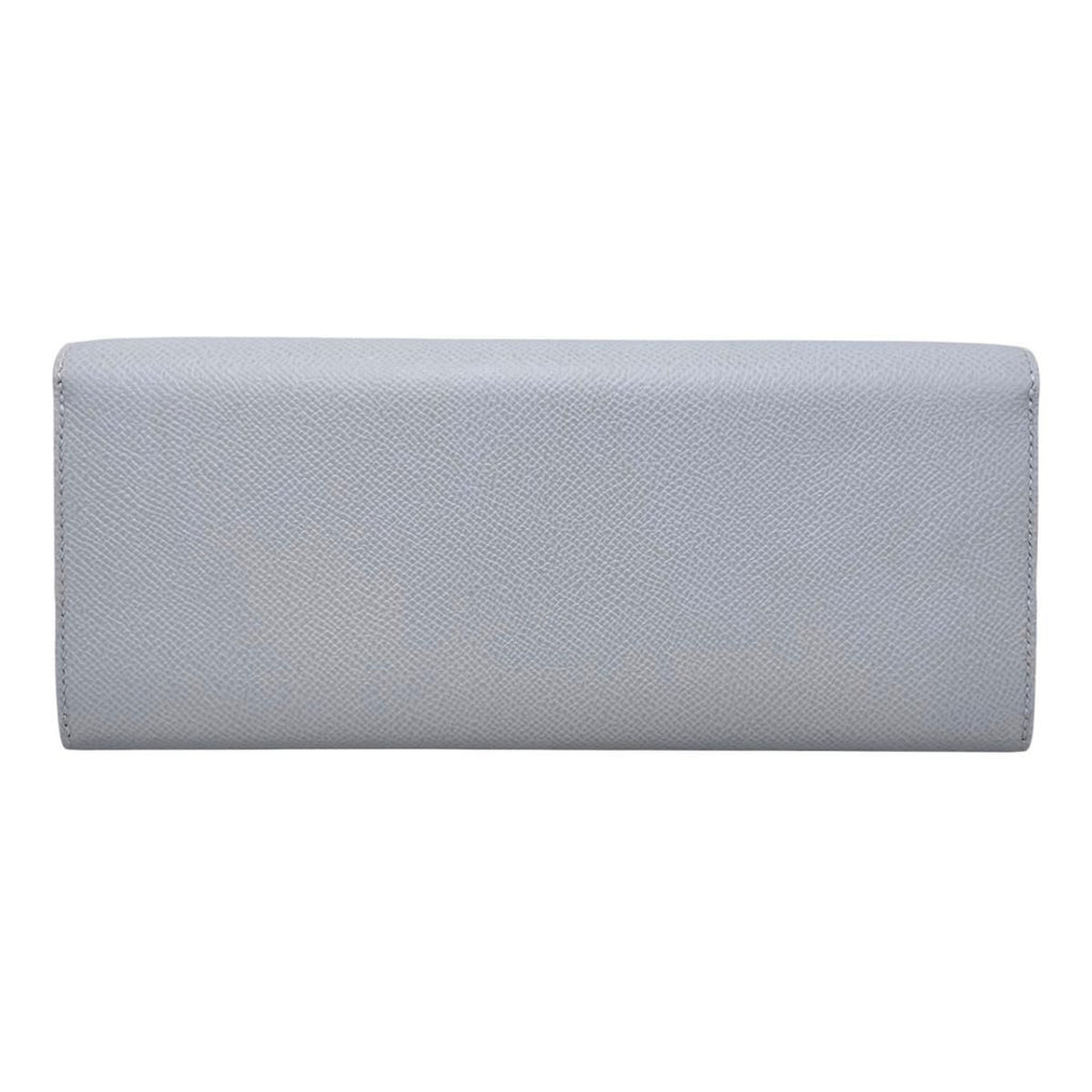 Hermes Shoulder Bag Wallet Maillon Toe Go Veau Epsom Blue Glacier Gray Silver — view 2