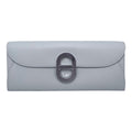 Hermes Shoulder Bag Wallet Maillon Toe Go Veau Epsom Blue Glacier Gray Silver