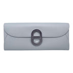 Hermes Shoulder Bag Wallet Maillon Toe Go Veau Epsom Blue Glacier Gray Silver