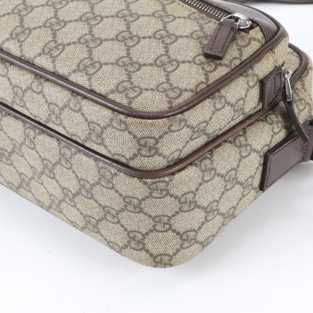 Gucci GG Supreme Leather Shoulder Bag Crossbody Messenger Business Tote — view 4