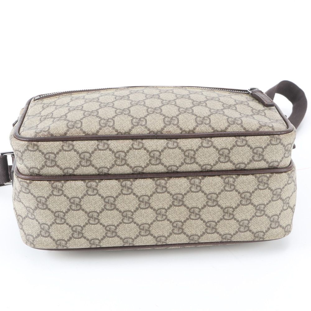 Gucci GG Supreme Leather Shoulder Bag Crossbody Messenger Business Tote — view 6