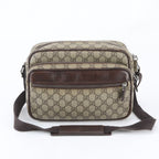 Gucci GG Supreme Leather Shoulder Bag Crossbody Messenger Business Tote