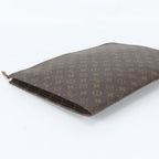 Louis Vuitton Monogram Poche Document Leather Clutch Pouch — view 4