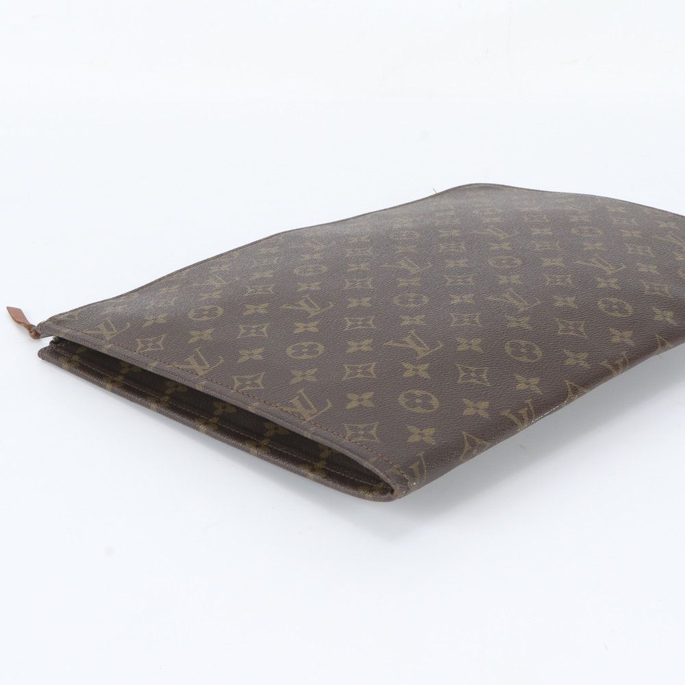 Louis Vuitton Monogram Poche Document Leather Clutch Pouch — view 4