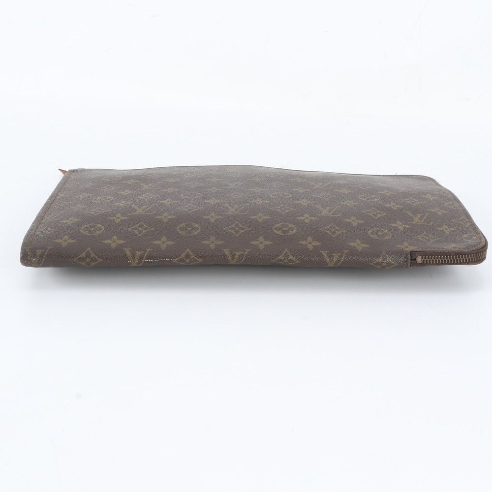 Louis Vuitton Monogram Poche Document Leather Clutch Pouch — view 5