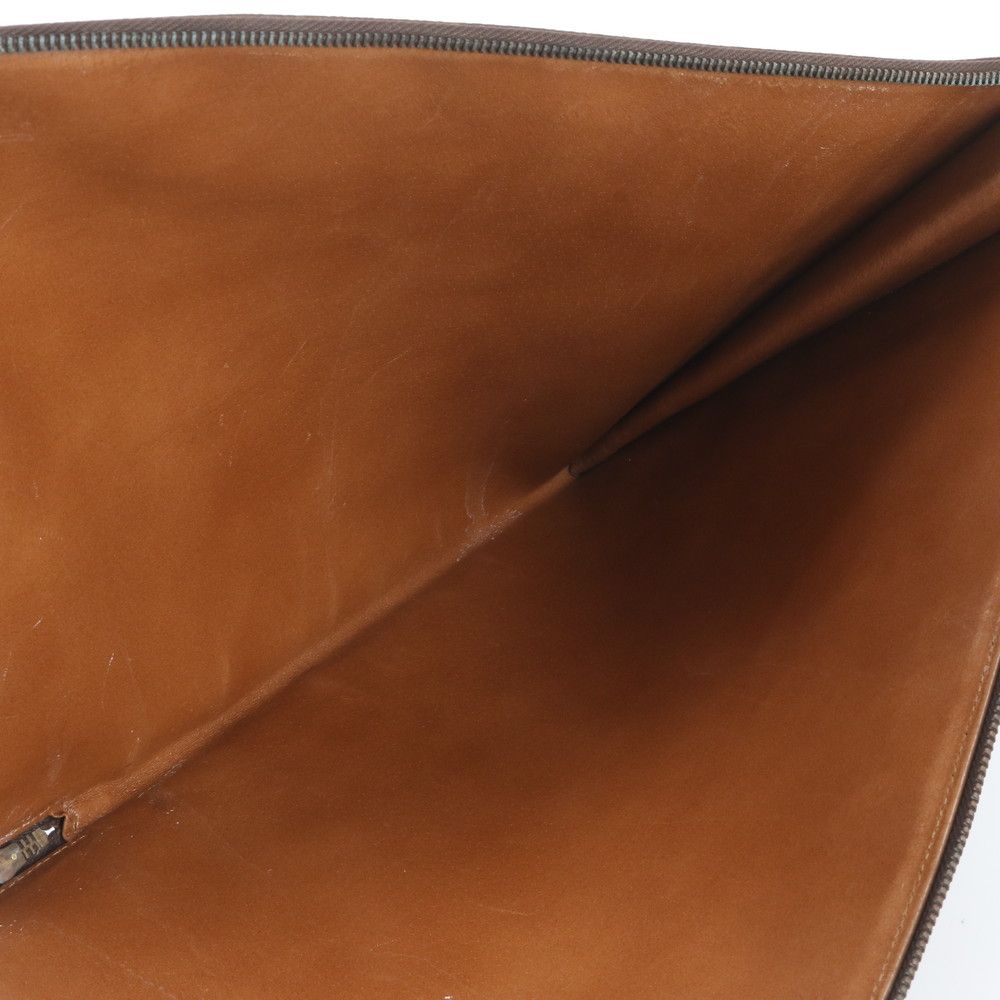 Louis Vuitton Monogram Poche Document Leather Clutch Pouch — view 6