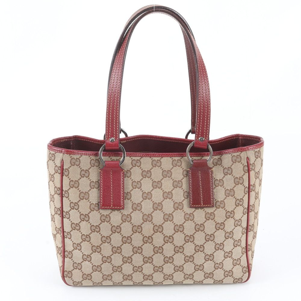 Gucci GG Canvas Leather Tote Shoulder Hand — view 3