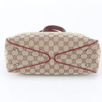 Gucci GG Canvas Leather Tote Shoulder Hand — view 5
