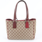 Gucci GG Canvas Leather Tote Shoulder Hand