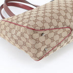 Gucci GG Canvas Leather Tote Shoulder Hand — view 6