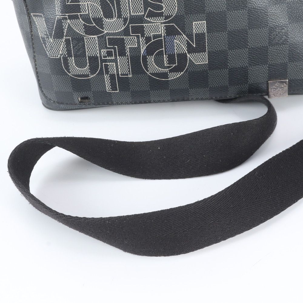 Louis Vuitton Damier Graphite District PM Leather Shoulder Bag Crossbody — view 2