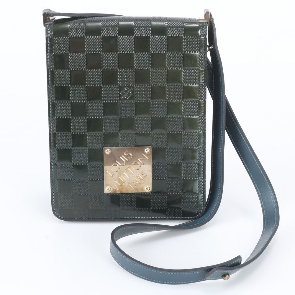 Louis Vuitton Damier Vernis Club Leather 2-Way Shoulder Bag Crossbody Messenger