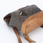 Louis Vuitton Monogram Montsouris MM Leather Backpack Shoulder Bag — view 5