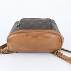 Louis Vuitton Monogram Montsouris MM Leather Backpack Shoulder Bag — view 6