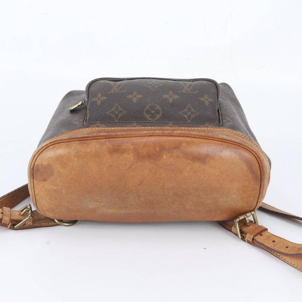 Louis Vuitton Monogram Montsouris MM Leather Backpack Shoulder Bag — view 6