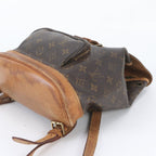 Louis Vuitton Monogram Montsouris MM Leather Backpack Shoulder Bag — view 4