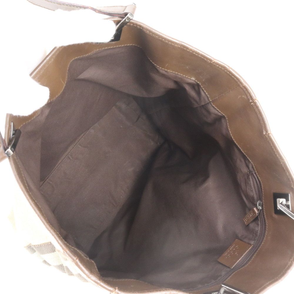 Gucci GG Canvas Leather Tote Shoulder Hand — view 7