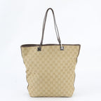 Gucci GG Canvas Leather Tote Shoulder Hand — view 3