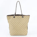 Gucci GG Canvas Leather Tote Shoulder Hand