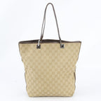 Gucci GG Canvas Leather Tote Shoulder Hand